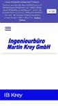 Mobile Screenshot of ingenieurbuero-krey.de